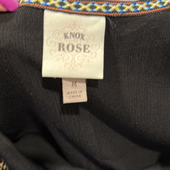 Knox Rose tassel tie front dress with button long sleeves - Picture 6 of 8